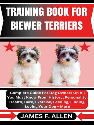 cover image of TRAINING BOOK FOR BIEWER TERRIERS